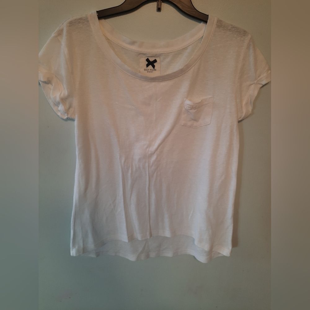 Gilly Hicks S Loose Crop Shirt White